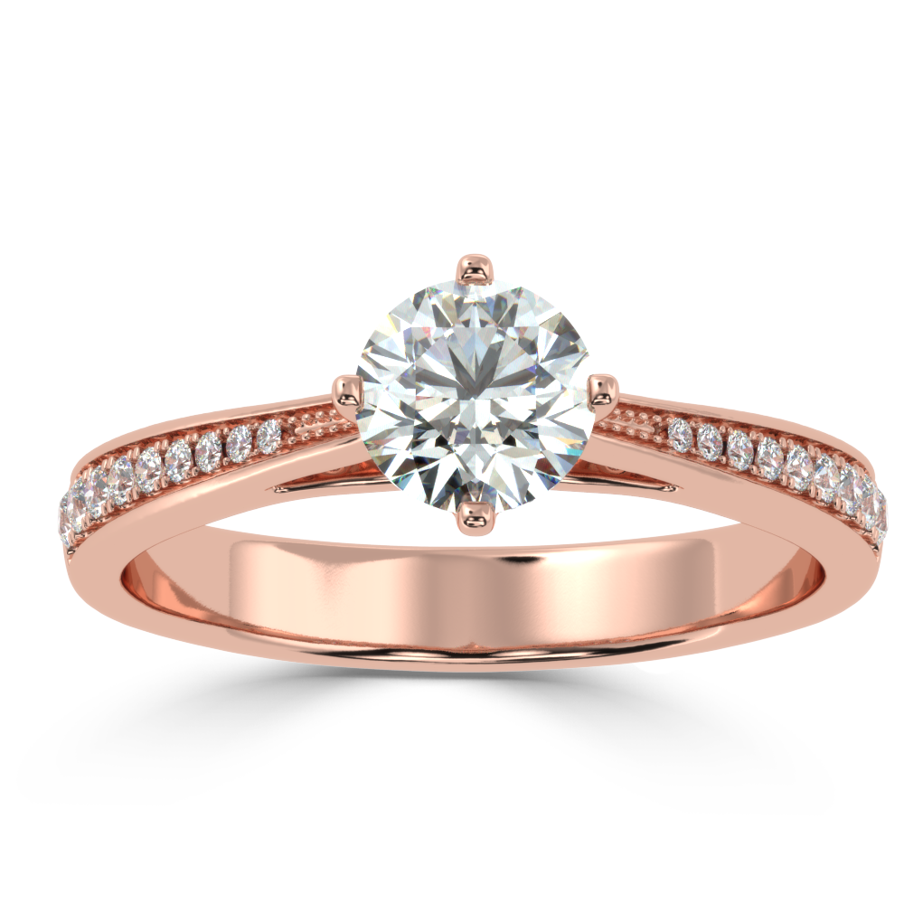Buy 0.74Ct G VS1 Natural Diamond Ring | SolitaireKart
